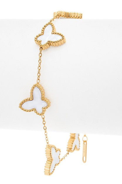 Butterfly Stainless Steel Bracelet - Blu Lotus Boutique