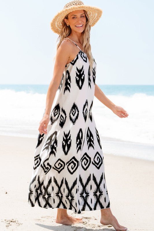 Carmen Western Aztec Sundress - Blu Lotus Boutique