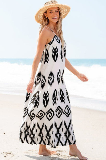 Carmen Western Aztec Sundress - Blu Lotus Boutique
