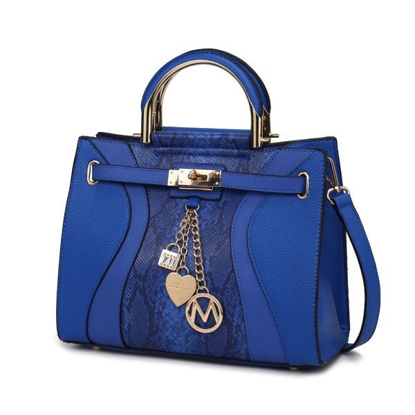 Cassia vegan Leather Satchel Bag - Blu Lotus Boutique