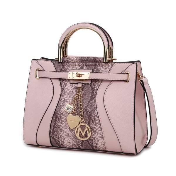 Cassia vegan Leather Satchel Bag - Blu Lotus Boutique