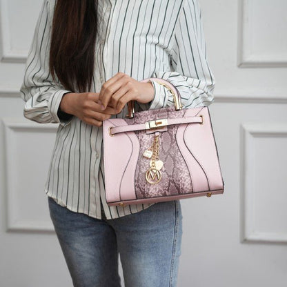 Cassia vegan Leather Satchel Bag - Blu Lotus Boutique