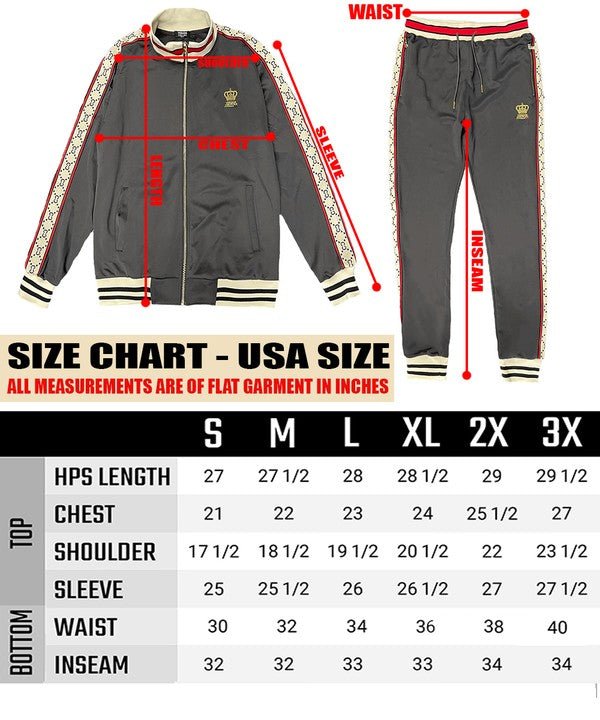 CC Logo Track Jacket and Pant Set - Blu Lotus Boutique