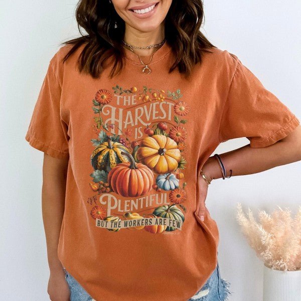 Christian fall graphic t-shirt, Pumpkin, Religious - Blu Lotus Boutique