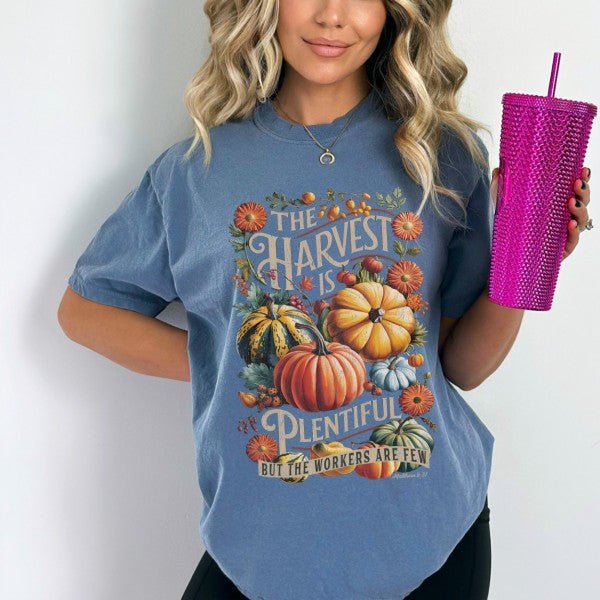 Christian fall graphic t-shirt, Pumpkin, Religious - Blu Lotus Boutique