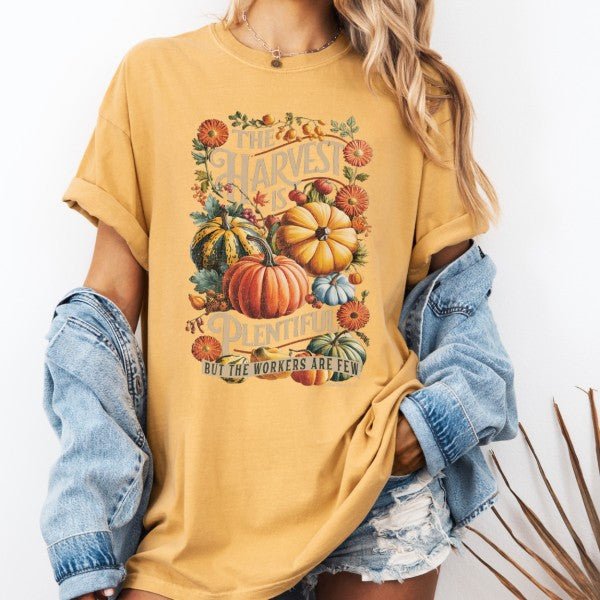 Christian fall graphic t-shirt, Pumpkin, Religious - Blu Lotus Boutique