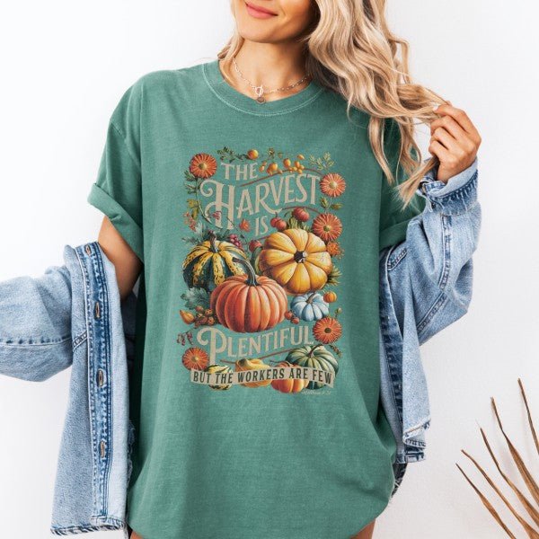 Christian fall graphic t-shirt, Pumpkin, Religious - Blu Lotus Boutique