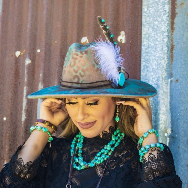 Chunky Blue Turquoise Beaded Bracelet - Blu Lotus Boutique