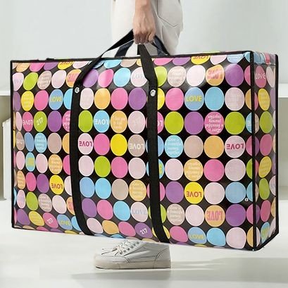 Clover Jumbo Extra Large Storage LaundryBag - Blu Lotus Boutique