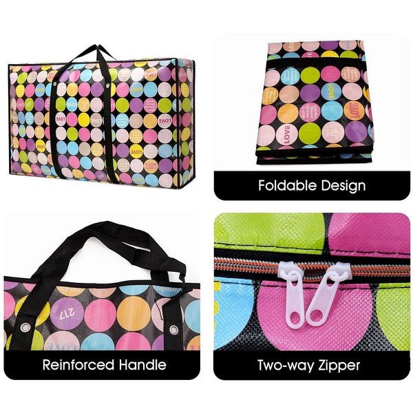 Clover Jumbo Extra Large Storage LaundryBag - Blu Lotus Boutique