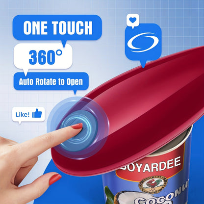 Cordless Electric Can Opener AutoShutoff Safe Edge OneTouch - Blu Lotus Boutique