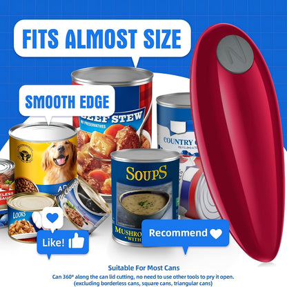 Cordless Electric Can Opener AutoShutoff Safe Edge OneTouch - Blu Lotus Boutique