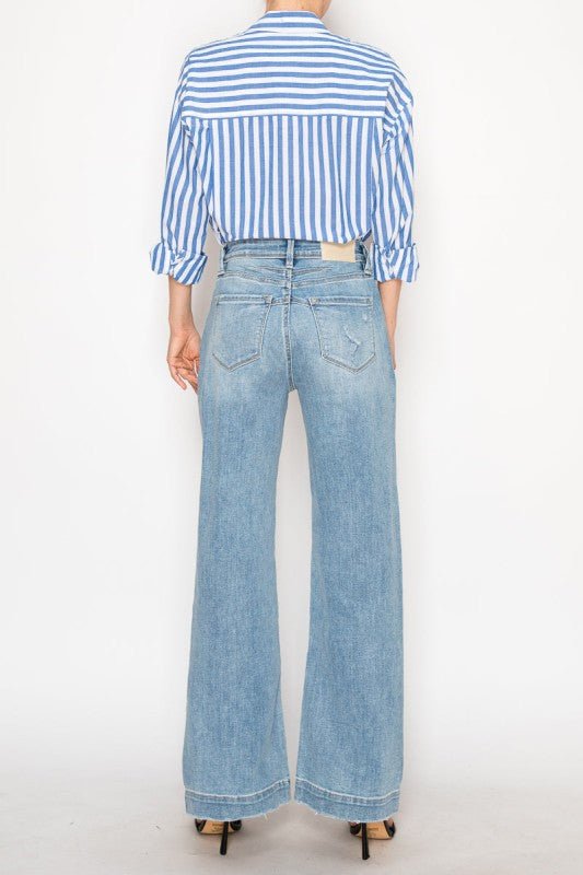 Corset Ultra High Rise Modern Wide Jean - Blu Lotus Boutique