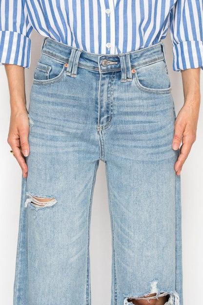 Corset Ultra High Rise Modern Wide Jean - Blu Lotus Boutique