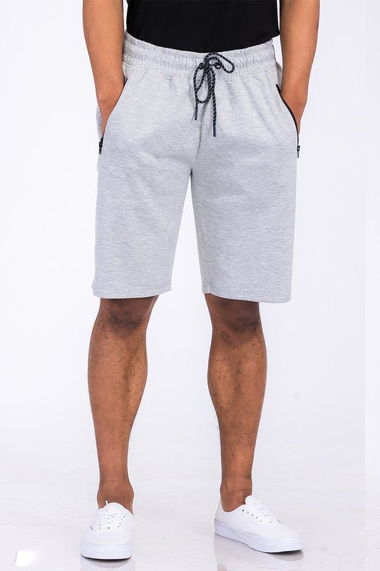 COTTON BLEND LOUNGE SWEAT SHORTS - Blu Lotus Boutique