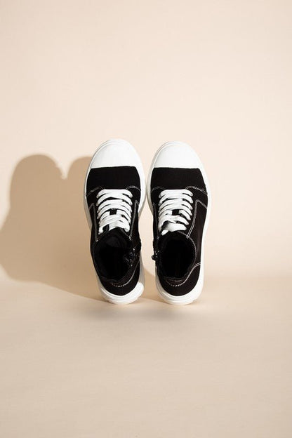 CRAYON - G Lace up Sneakers - Blu Lotus Boutique