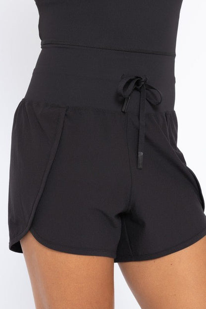Cross Back Active Romper - Blu Lotus Boutique