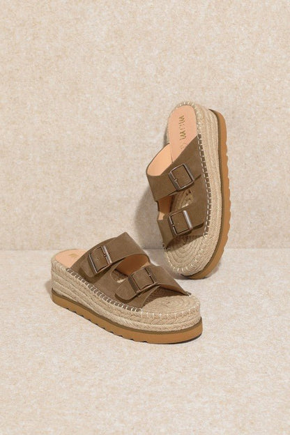 D - HAZEL - Espadrille, Platform, Slide, Sandals - Blu Lotus Boutique