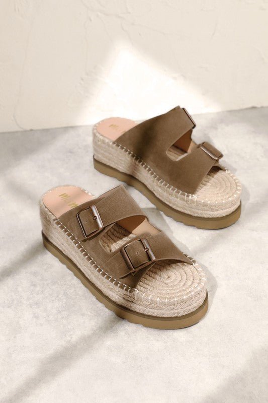 D - HAZEL - Espadrille, Platform, Slide, Sandals - Blu Lotus Boutique