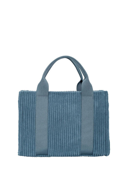 David Jones Corduroy Handbag Bag with Charm Detail - Blu Lotus Boutique
