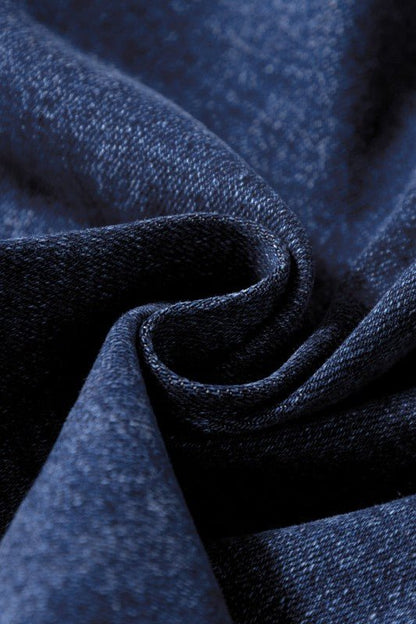 Denim Patch Pocket Shift Jeans - Blu Lotus Boutique