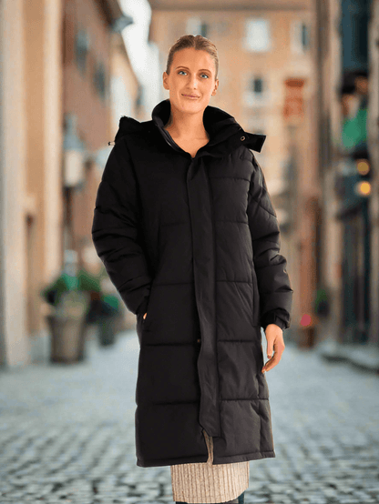 Longline Padded Coat - Blu Lotus Boutique