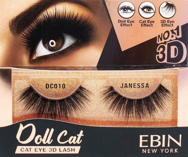 Ebin New York 3D Doll Cat Eyelashes - Blu Lotus Boutique