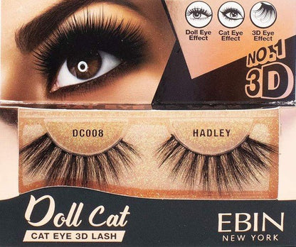 Ebin New York 3D Doll Cat Eyelashes - Blu Lotus Boutique
