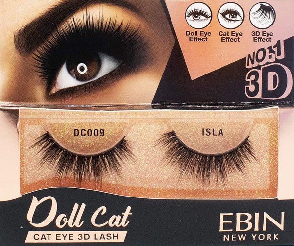 Ebin New York 3D Doll Cat Eyelashes - Blu Lotus Boutique