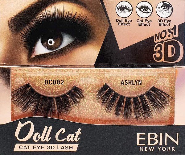 Ebin New York 3D Doll Cat Eyelashes - Blu Lotus Boutique