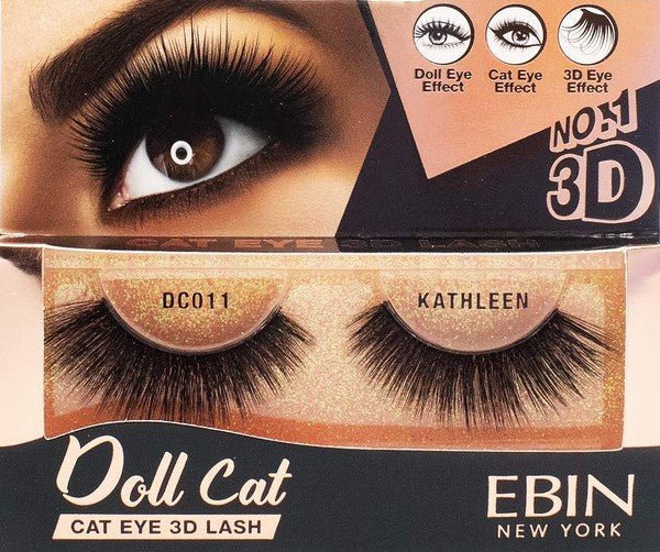 Ebin New York 3D Doll Cat Eyelashes - Blu Lotus Boutique