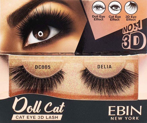 Ebin New York 3D Doll Cat Eyelashes - Blu Lotus Boutique