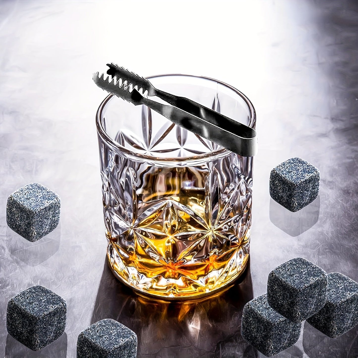 Elegant 6pc Old Fashioned Whiskey Cocktail Glass Set - Blu Lotus Boutique