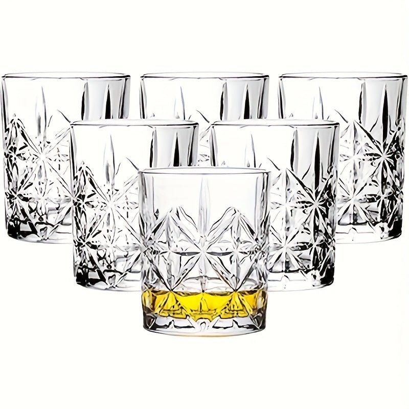 Elegant 6pc Old Fashioned Whiskey Cocktail Glass Set - Blu Lotus Boutique