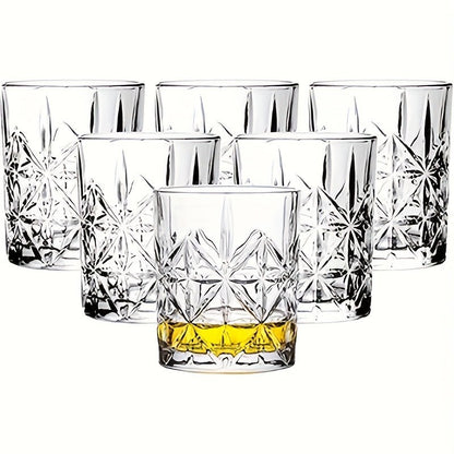 Elegant 6pc Old Fashioned Whiskey Cocktail Glass Set - Blu Lotus Boutique