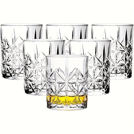 Elegant 6pc Old Fashioned Whiskey Cocktail Glass Set - Blu Lotus Boutique