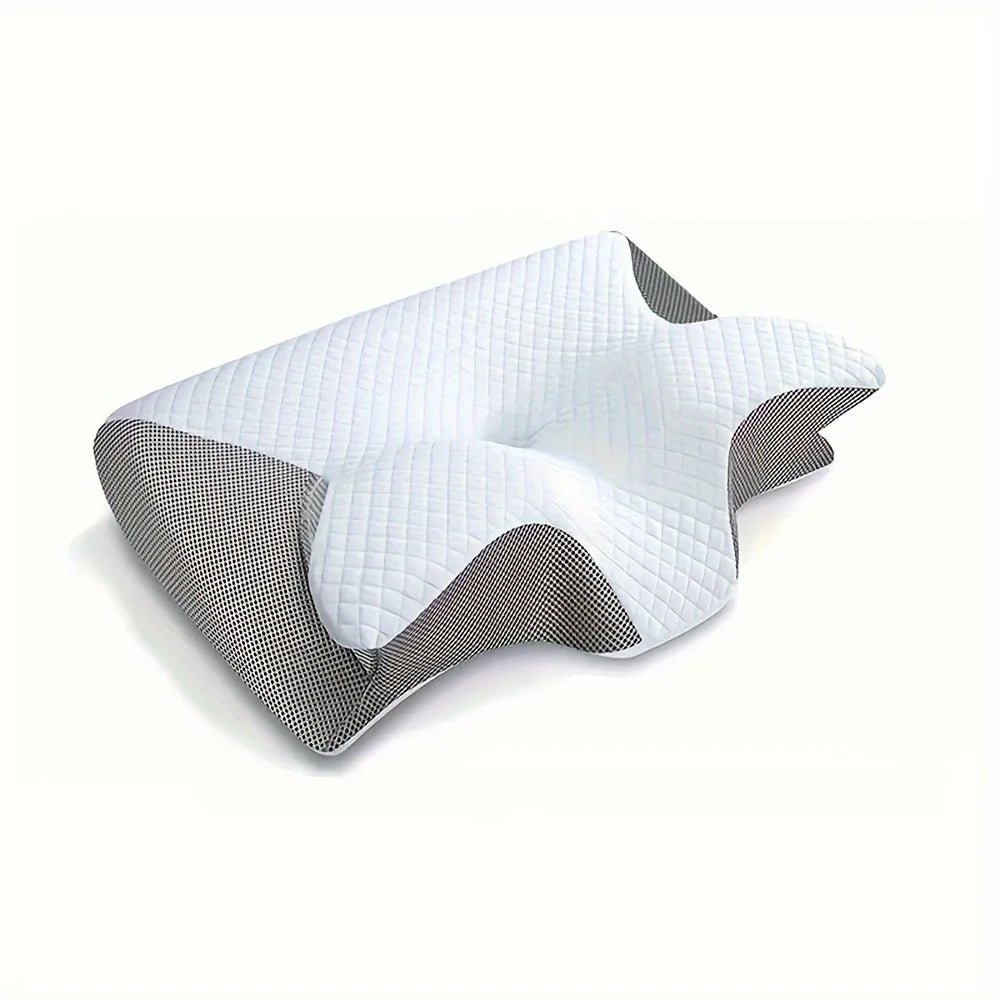 Ergonomic cotton snack pillow with comfortable sleeping design, soft and lightweight, perfect for side, back and abdominal sleep - Blu Lotus Boutique
