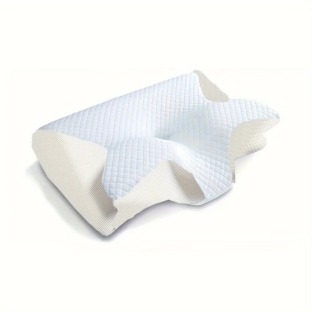 Ergonomic cotton snack pillow with comfortable sleeping design, soft and lightweight, perfect for side, back and abdominal sleep - Blu Lotus Boutique