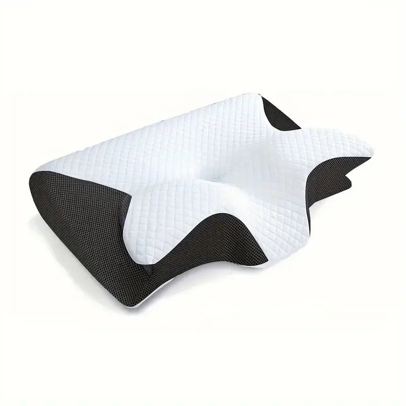 Ergonomic cotton snack pillow with comfortable sleeping design, soft and lightweight, perfect for side, back and abdominal sleep - Blu Lotus Boutique