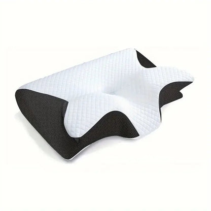 Ergonomic cotton snack pillow with comfortable sleeping design, soft and lightweight, perfect for side, back and abdominal sleep - Blu Lotus Boutique