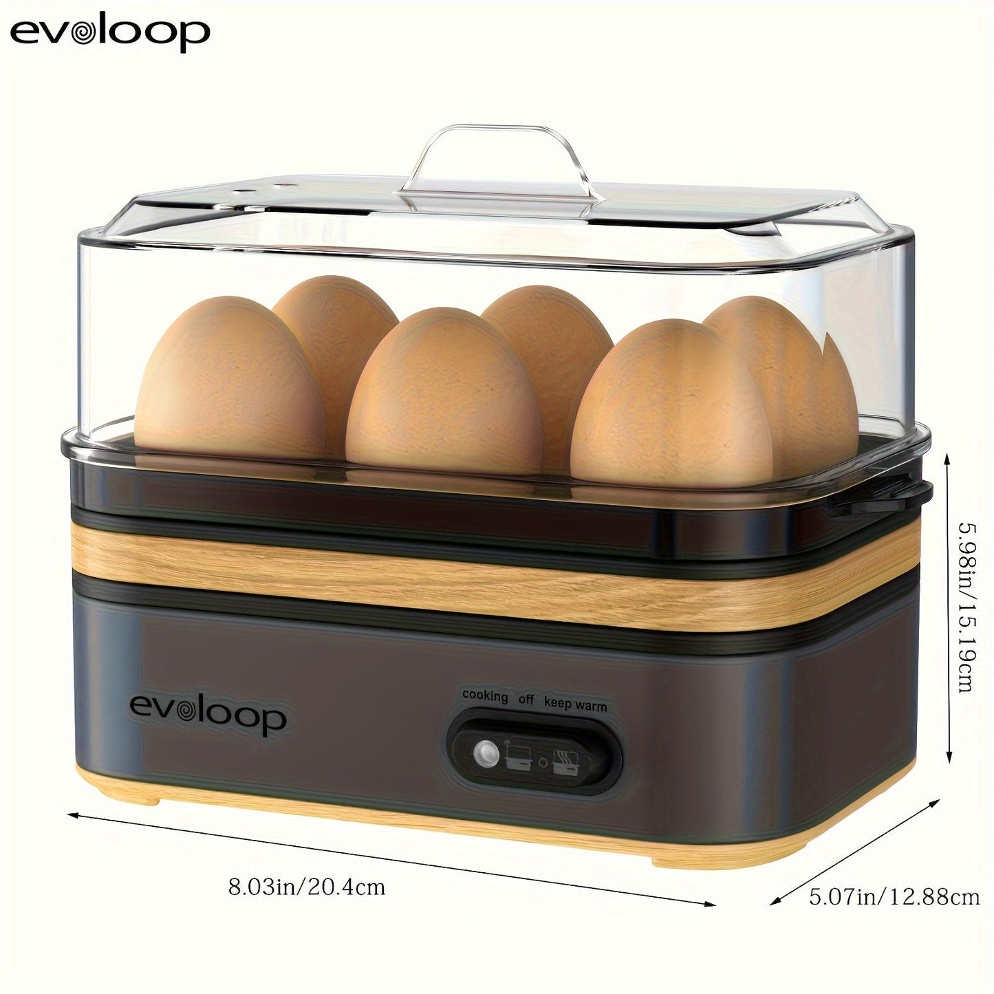 Evoloop Rapid Egg Cooker Perfect Eggs Effortless Cooking - Blu Lotus Boutique