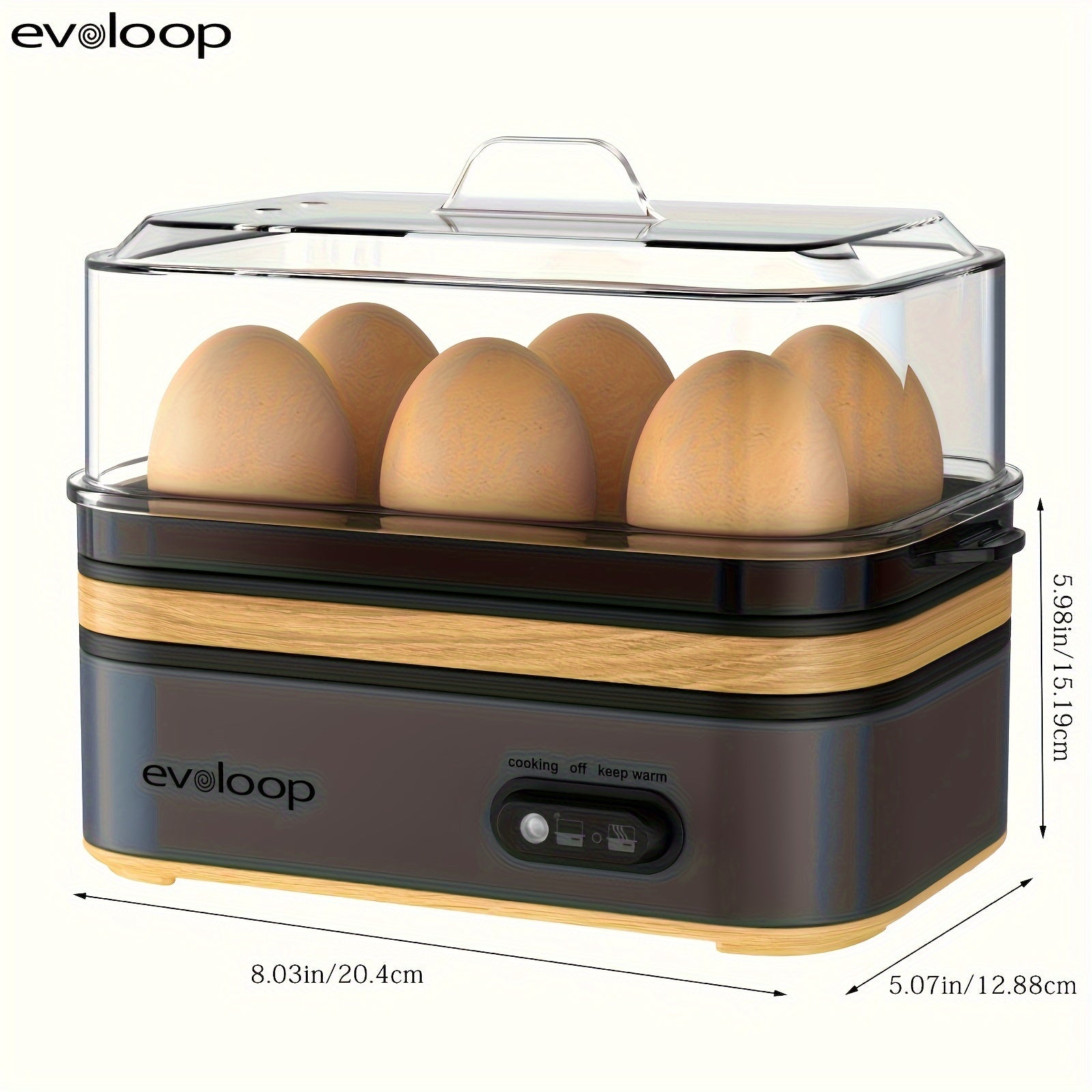 Evoloop Rapid Egg Cooker Perfect Eggs Effortless Cooking - Blu Lotus Boutique