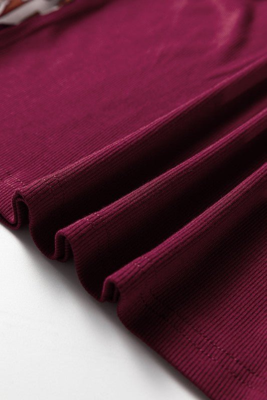 Floral Patchwork Long Sleeve Top - Blu Lotus Boutique