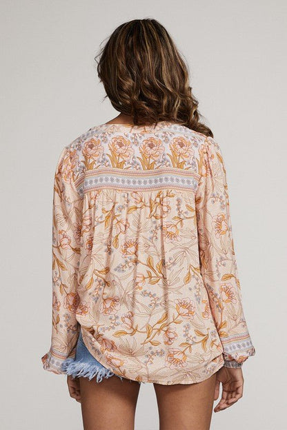 Floral print tunic - Blu Lotus Boutique