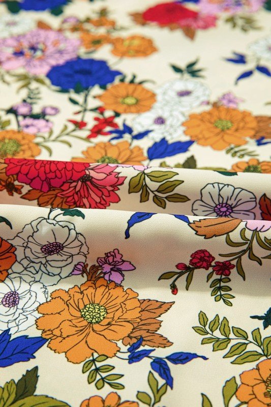 Floral Ruffle Shoulder Long Sleeve Blouse - Blu Lotus Boutique