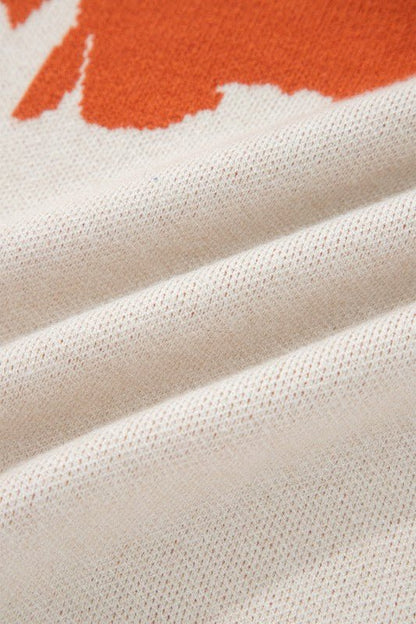 Floral Wide Sleeve Sweater - Blu Lotus Boutique