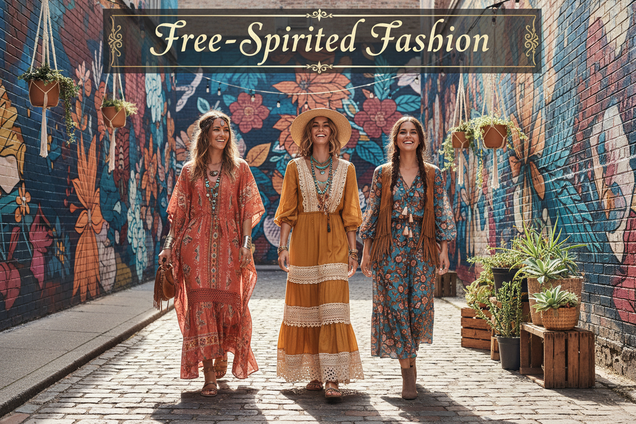 Free-Spirited Fashion Street Banner