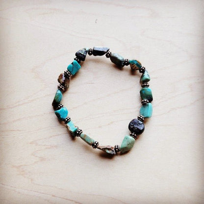 Genuine HuBei Natural Turq Beaded w/ Copper - Blu Lotus Boutique