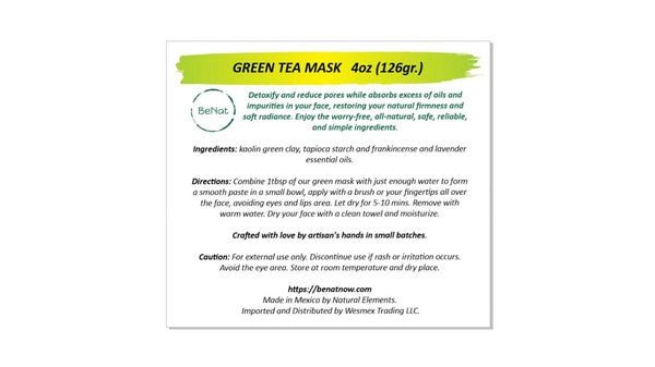 Green Clay Mask - Blu Lotus Boutique