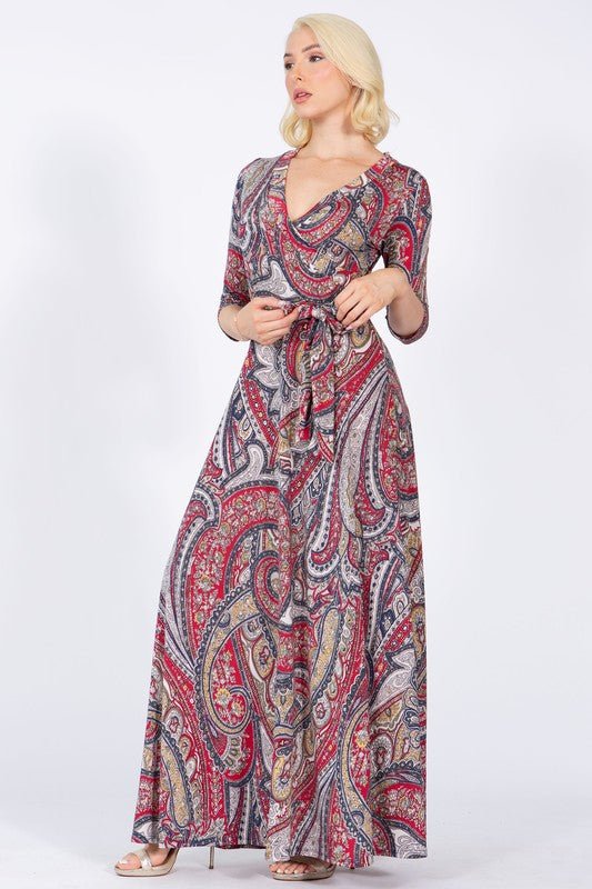 GRETA wrap dress - Blu Lotus Boutique